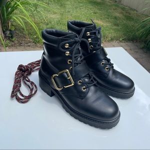 Sandro leather boots. New